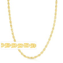 Load image into Gallery viewer, 10k Yellow Gold 3mm Solid Turkish Rope Chain Necklace