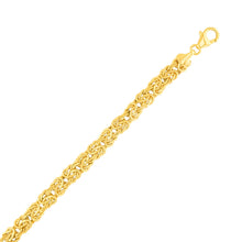Load image into Gallery viewer, 14K Yellow Gold 6mm Byzantine Chain Necklace, 18 Inch