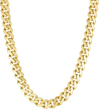 Load image into Gallery viewer, 14k Yellow Gold 6.5mm, 8mm or 9.5mm Lite Squared Miami Cuban Chain Necklace, 22 Inch