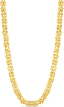 Load image into Gallery viewer, 14K Yellow Gold 6mm Byzantine Chain Necklace, 18 Inch