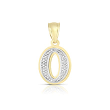 Load image into Gallery viewer, 10k Yellow Gold and White Gold 15mm 3D Alphabet Initial A Pendant