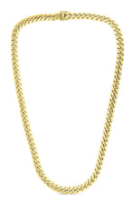 Load image into Gallery viewer, 10k Yellow Gold 9.1mm Semi-Solid Miami Cuban Chain Link Necklace