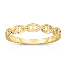 Load image into Gallery viewer, 10k Yellow Gold Mariner Link Women's Ring