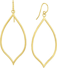 Load image into Gallery viewer, 14k Yellow Gold 45mm Polished Dangle Earrings