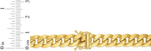 Load image into Gallery viewer, 10k Yellow Gold 8.6mm Semi-Solid Miami Cuban Chain Bracelet or Anklet, 8 Inch or 9 Inch