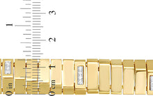 Load image into Gallery viewer, Italian .26cttw Diamond 14k Yellow Gold 13mm Piano Link Charm Bracelet, 7 Inch