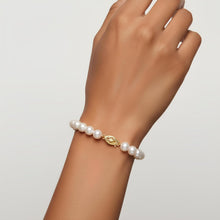 Load image into Gallery viewer, 14k Yellow Gold 6mm or 6.5mm Pearl Bracelet