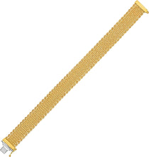 Load image into Gallery viewer, 14k Yellow Gold 16.5mm Bizmark Mesh Rope Bracelet, 7.5 Inch