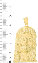 Load image into Gallery viewer, 10k Yellow Gold Face of Jesus Christ Religious Pendant