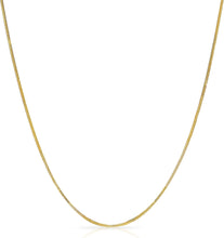 Load image into Gallery viewer, 14k Yellow Gold or White Gold 1mm Foxtail Chain Necklace