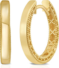 Load image into Gallery viewer, 14k Yellow Gold Mini Beaded Huggie Earrings
