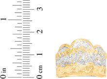 Load image into Gallery viewer, 10k Yellow Gold 17.4mm Last Supper Arch Two-Tone Ring, Sizes 6-15