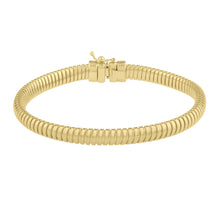 Load image into Gallery viewer, 14k Yellow Gold Tubogas Bangle Bracelet