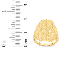 Load image into Gallery viewer, 10k Yellow Gold 20mm Floral Burst Ring