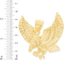 Load image into Gallery viewer, 10k Yellow Gold Bald Eagle Pendant Pendant