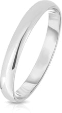 Load image into Gallery viewer, 10k Yellow Gold or White Gold 3mm Solid Polished Comfort Fit Wedding Band Ring