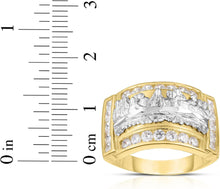 Load image into Gallery viewer, 10k Yellow Gold and White Gold Last Supper CZ Ring