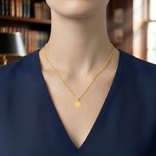 Load image into Gallery viewer, Italian 14k Yellow Gold 11mm Jesus Face Medallion Religious Charm Pendant with Optional Necklace, 16-17-18 Inch