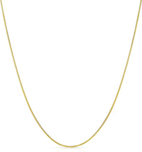 Load image into Gallery viewer, 14k Yellow Gold or White Gold 0.90mm Solid Round Snake Chain Necklace, 16", 18", 20", or 24 Inch