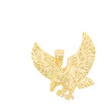 Load image into Gallery viewer, 10k Yellow Gold Bald Eagle Pendant Pendant