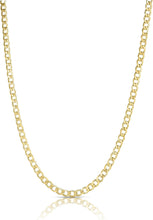 Load image into Gallery viewer, 10k Yellow Gold 3mm Hollow Cuban Curb Link Chain Necklace
