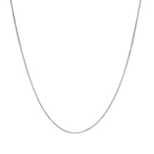Load image into Gallery viewer, 10k Yellow Gold or White Gold 0.9mm Foxtail Chain Necklace