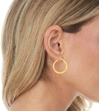 Load image into Gallery viewer, 10k Yellow Gold 7mm x 2mm High Polish Round Tube Hoop Earrings