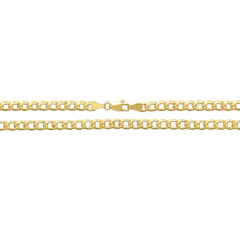 Load image into Gallery viewer, 14k Yellow Gold 3.5mm Solid Curb Cuban Chain Necklace