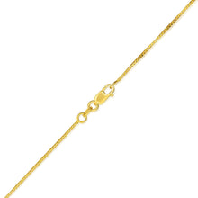 Load image into Gallery viewer, 14k Yellow Gold or White Gold or Rose Gold 0.8mm Classic Solid Box Adjustable Chain Necklace
