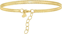 Load image into Gallery viewer, 14k White Gold 3.6mm Sparkle Spring Bangle Bracelet, Adjustable 7 Inch-8"