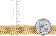 Load image into Gallery viewer, 14k Yellow Gold 8.8mm or 14.5mm Rice Mesh Bracelet, 7 Inch