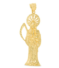 Load image into Gallery viewer, 10k Yellow Gold Angel of Death Religious Pendant
