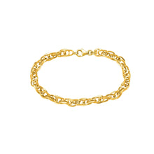Load image into Gallery viewer, Italian 14k Yellow Gold 4.5mm Polished Euro Link Bracelet, 7.5 Inch
