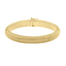 Load image into Gallery viewer, 14k Yellow Gold Tubogas Bangle Bracelet