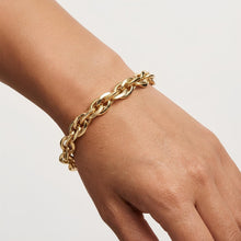 Load image into Gallery viewer, 14k Yellow Gold 7mm Polished Double Oval Link Bracelet, 7.75 Inch
