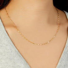 Load image into Gallery viewer, Italian 14k Yellow Gold Mini or Large Infinity Link Chain Necklace, 18 Inch