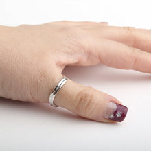 Load image into Gallery viewer, 10k Yellow Gold or White Gold or Rose Gold 3mm Comfort Fit Curved Double Wave Ring