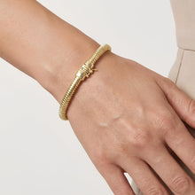 Load image into Gallery viewer, 14k Yellow Gold Tubogas Bangle Bracelet
