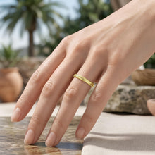 Load image into Gallery viewer, Italian 14k Yellow Gold Stretchable Mesh Ring