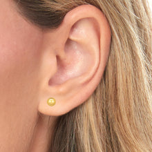 Load image into Gallery viewer, 10k Yellow Gold Ball Stud Earrings
