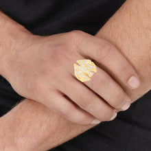 Load image into Gallery viewer, 10k Yellow Gold 21.6mm NY New York Symbol Hip-Hop CZ Ring, Sizes 4-14