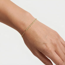 Load image into Gallery viewer, 14k Yellow Gold 2.6mm Bead Link Bracelet, 7 Inch