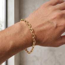 Load image into Gallery viewer, 14k Yellow Gold 4.2mm Short Paperclip Link Bracelet, 7.5 Inch