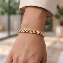 Load image into Gallery viewer, 14k Yellow Gold 4mm, 6.5mm or 9mm Panther Link Bracelet, 7 Inch