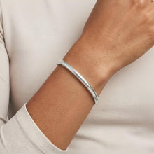 Load image into Gallery viewer, Italian 14k White Gold 3.4mm Stretch Mesh Slip-On Bracelet