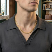 Load image into Gallery viewer, 14k Yellow Gold 6.5mm, 8mm or 9.5mm Lite Squared Miami Cuban Chain Necklace, 22 Inch
