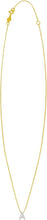 Load image into Gallery viewer, 14k Yellow Gold 0.3" Mini Diamond Alphabet Letter A - Z Initial Charm Pendant with Extendable Adjustable Chain Necklace