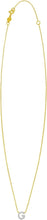 Load image into Gallery viewer, 14k Yellow Gold 0.3" Mini Diamond Alphabet Letter A - Z Initial Charm Pendant with Extendable Adjustable Chain Necklace