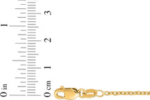 Load image into Gallery viewer, 18k Yellow Gold Diamond Cut Cable Chain Necklace