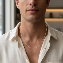 Load image into Gallery viewer, 18k Yellow Gold Diamond Cut Cable Chain Necklace